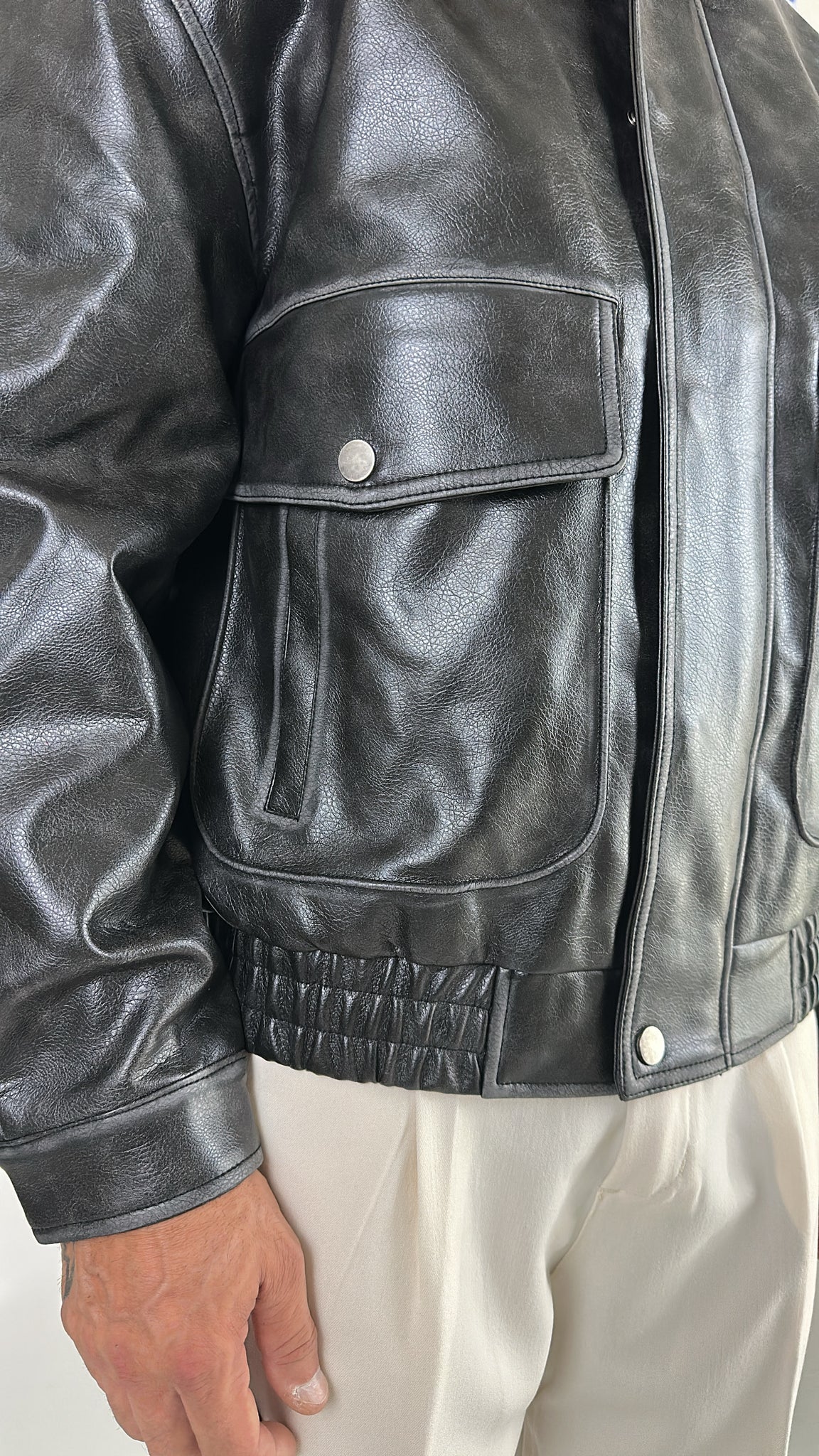 BOMBER ECOPELLE SLAVATO