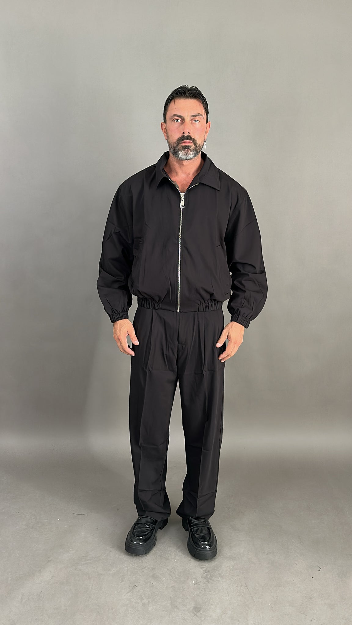 COORDINATO CROP ZIP