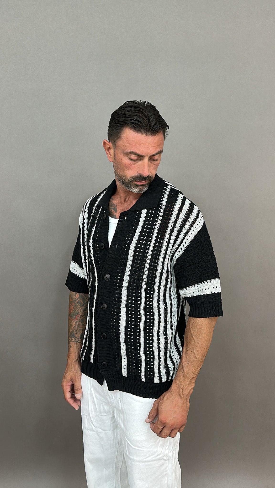 CARDIGAN IN FILO DOPPIATO