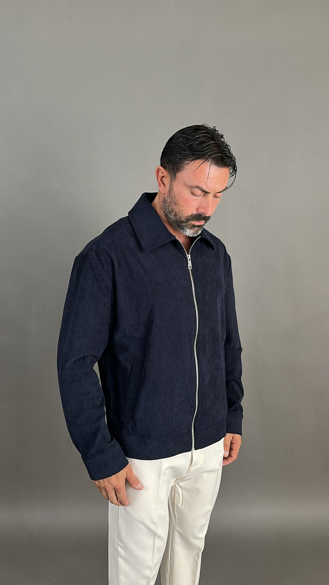JACKET VELLUTO A COSTINE