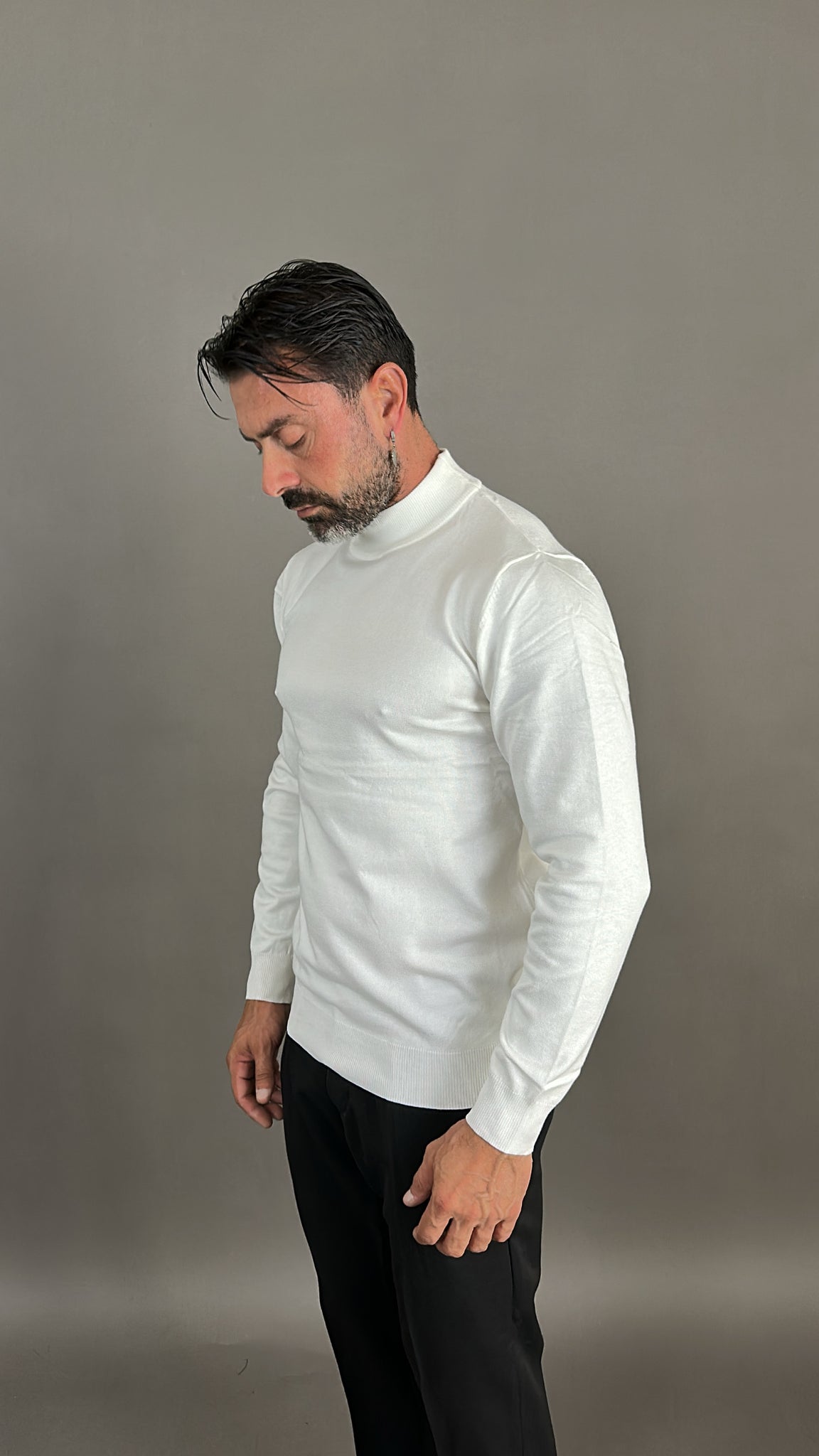 MAGLIA FILO MEZZO COLLO