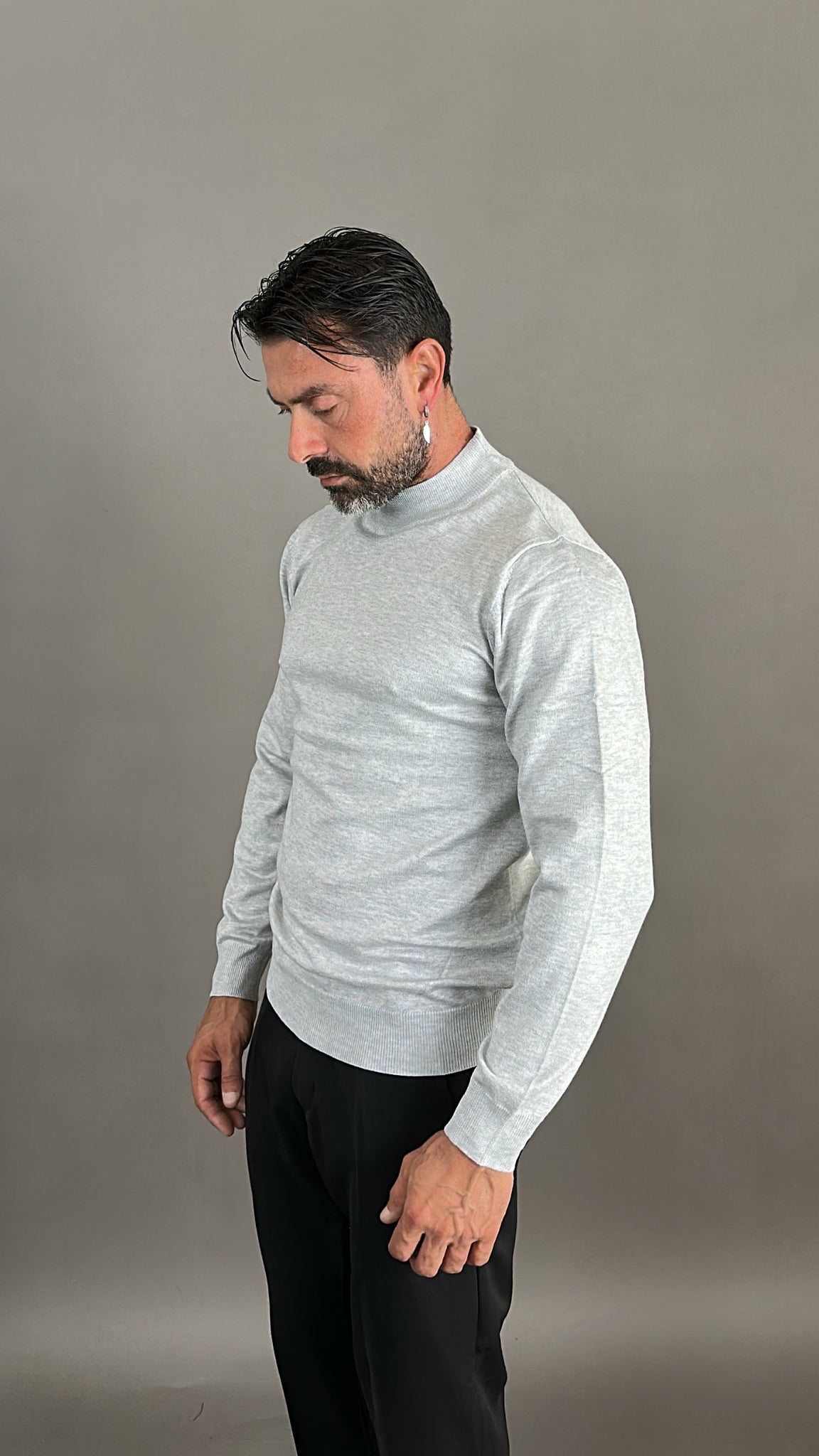 MAGLIA FILO MEZZO COLLO