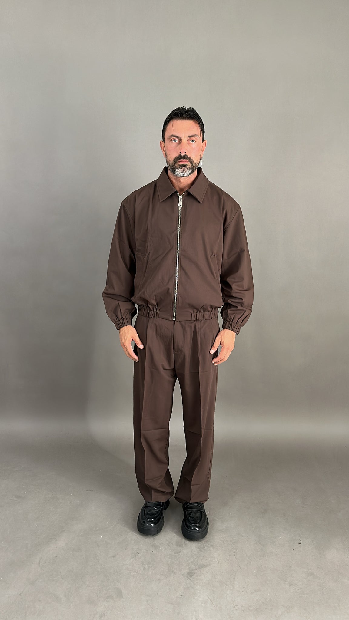 COORDINATO CROP ZIP