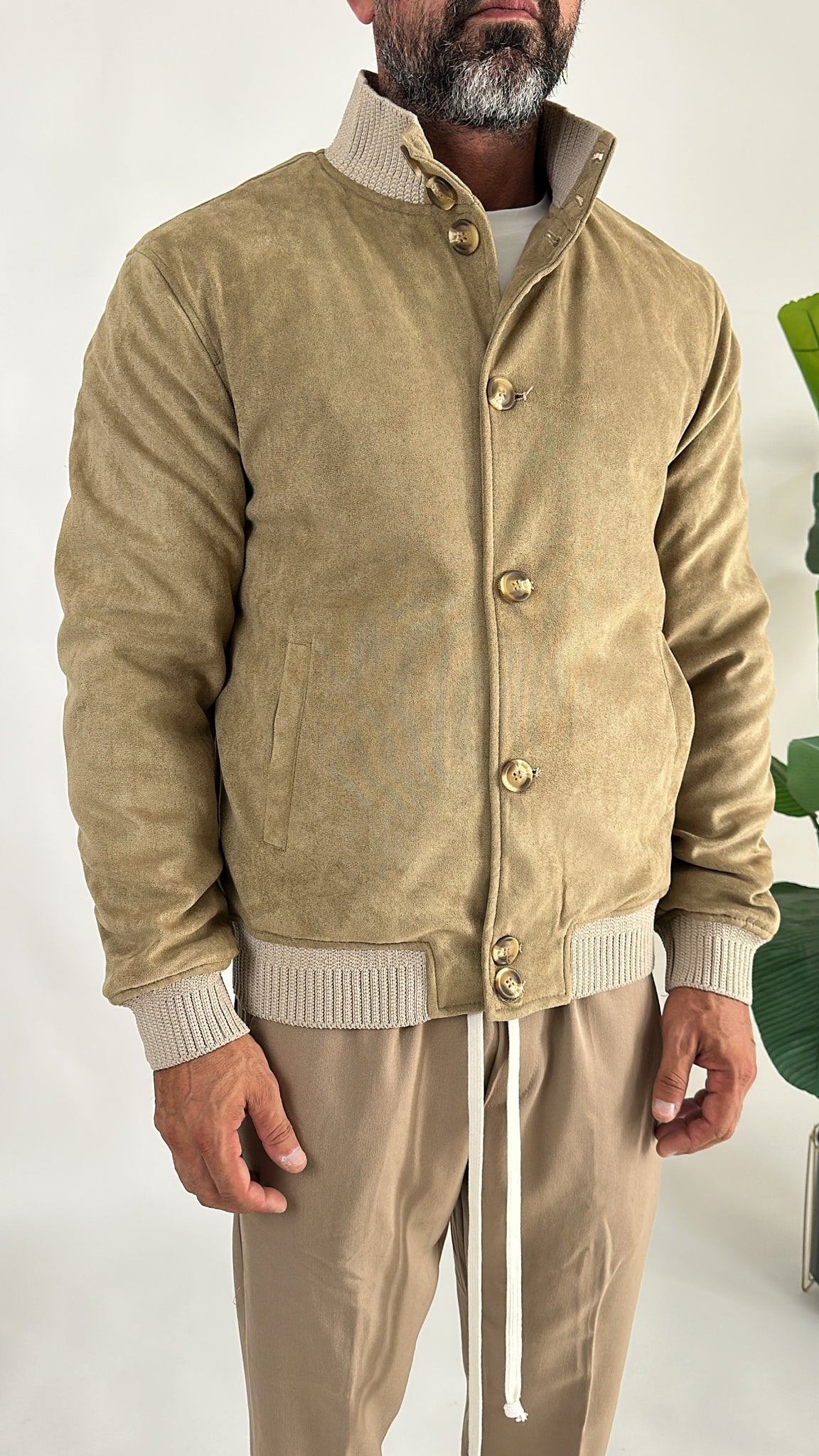JACKET CAMOSCIO