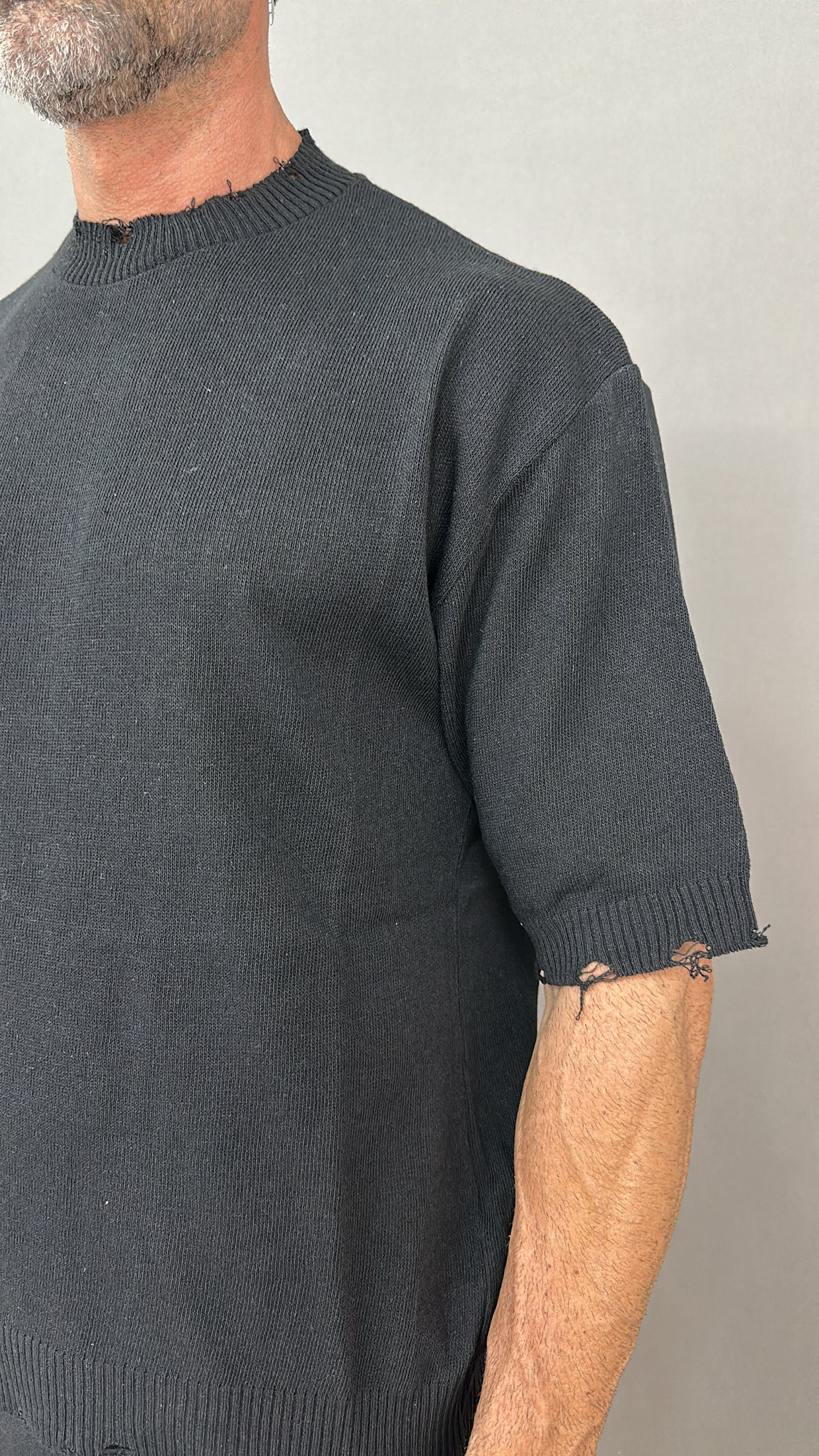 T-SHIRT IN FILO ABRASIONI
