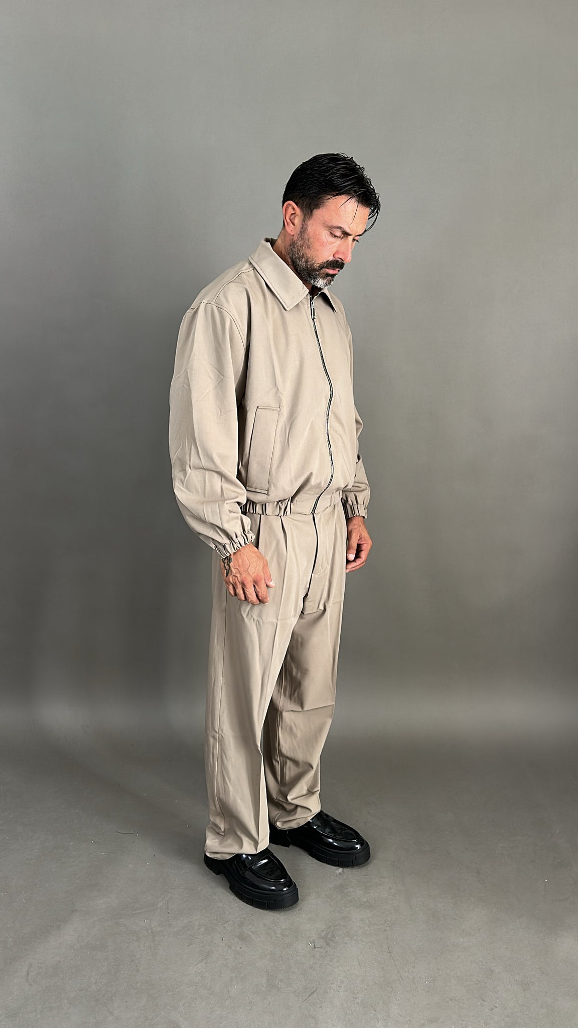 COORDINATO CROP ZIP