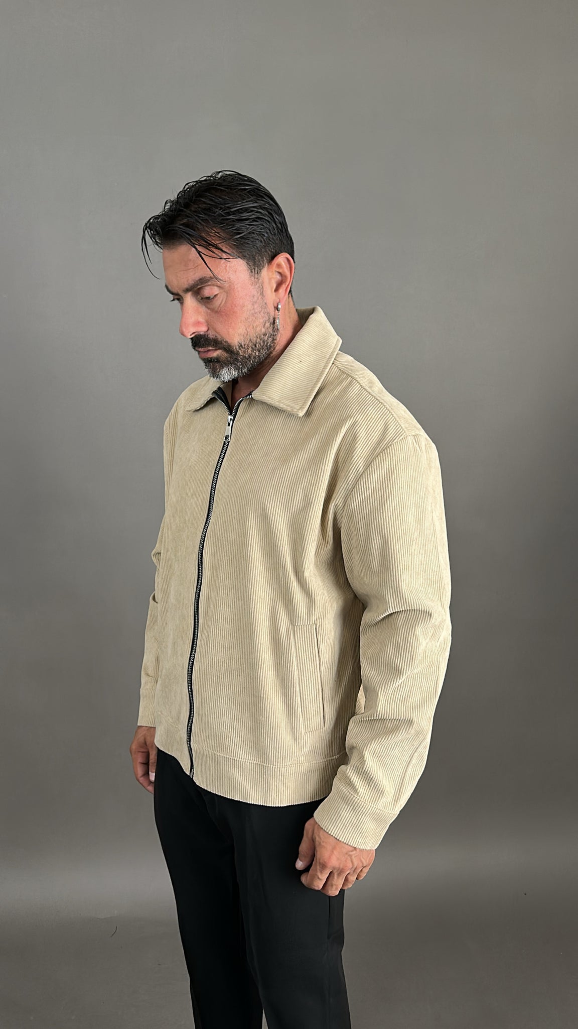 JACKET VELLUTO A COSTINE