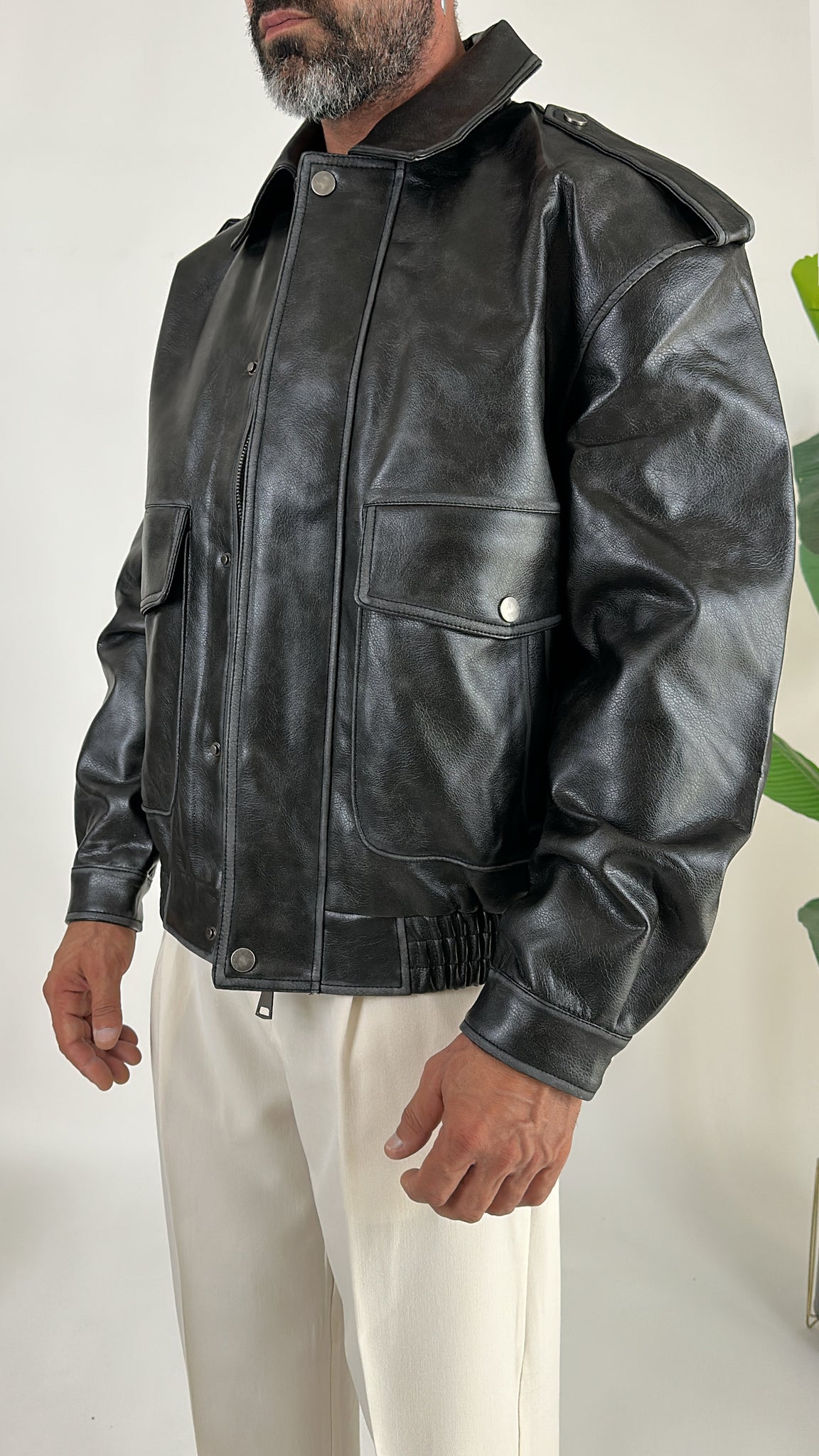 BOMBER ECOPELLE SLAVATO