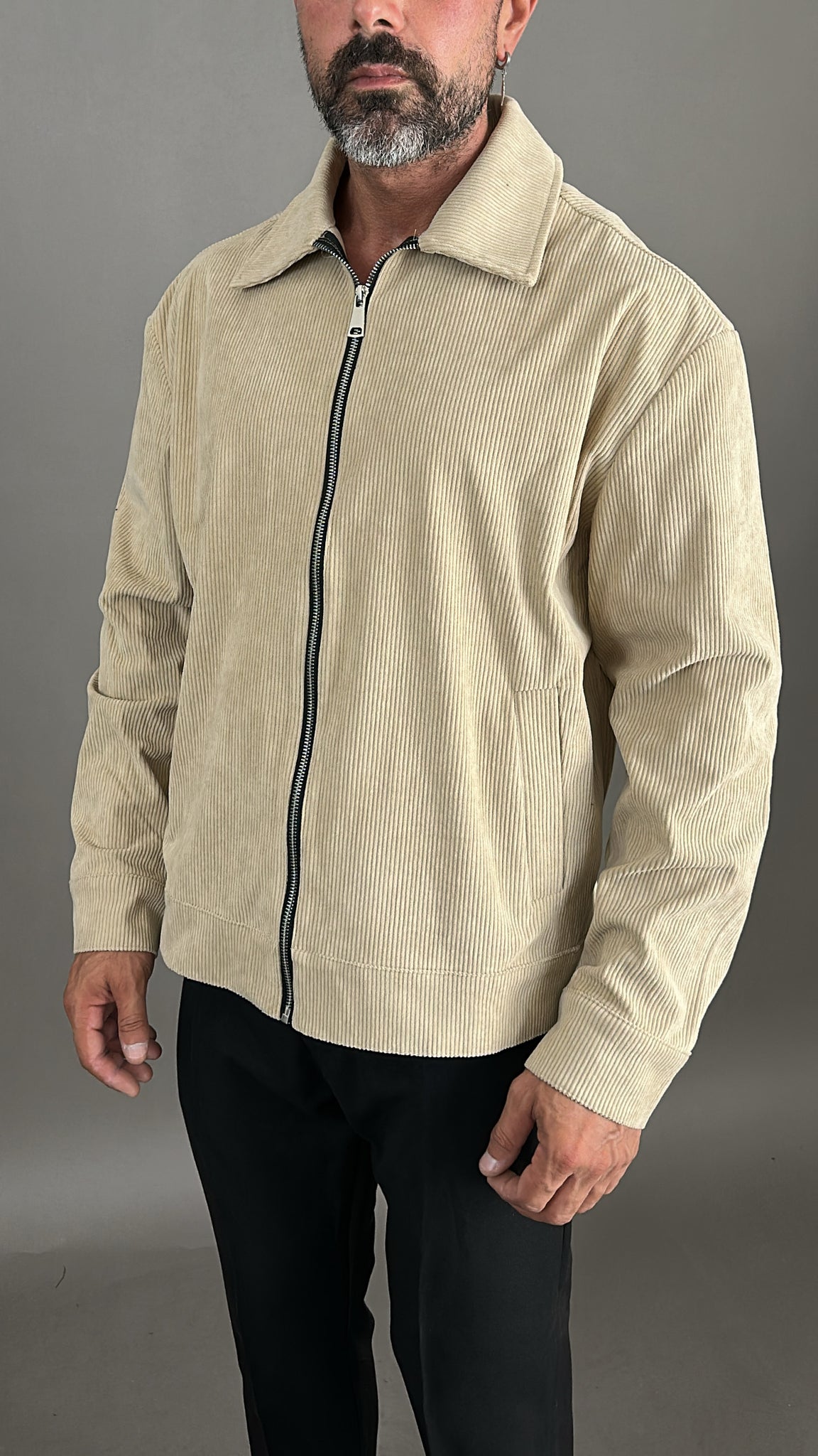 JACKET VELLUTO A COSTINE