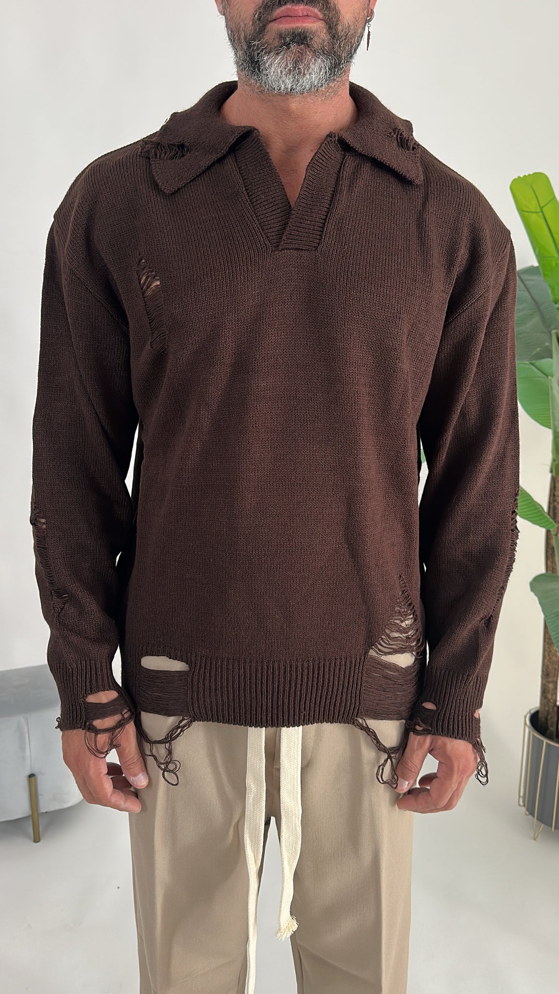 POLO FILO GRAFFIATA