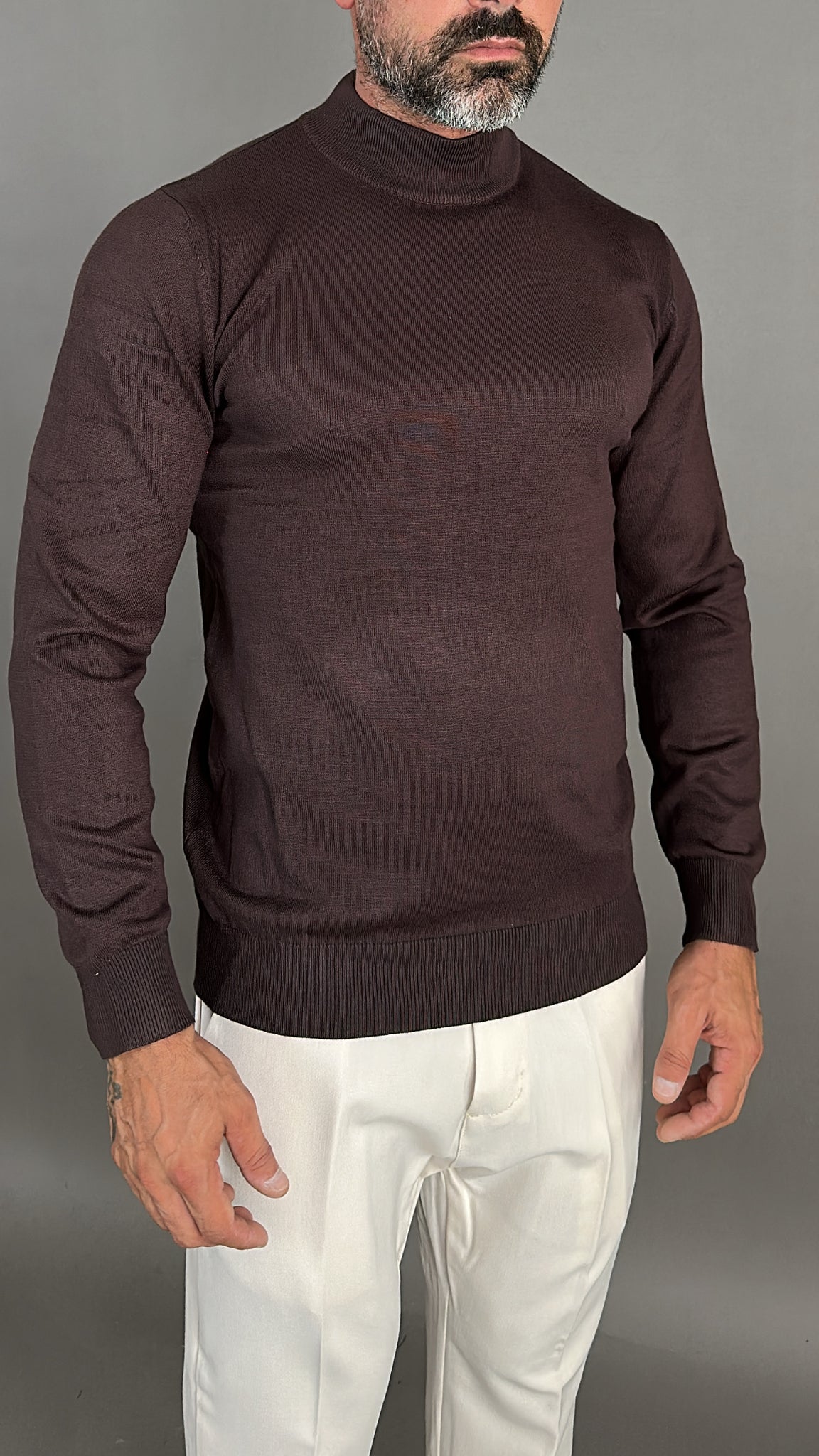 MAGLIA FILO MEZZO COLLO