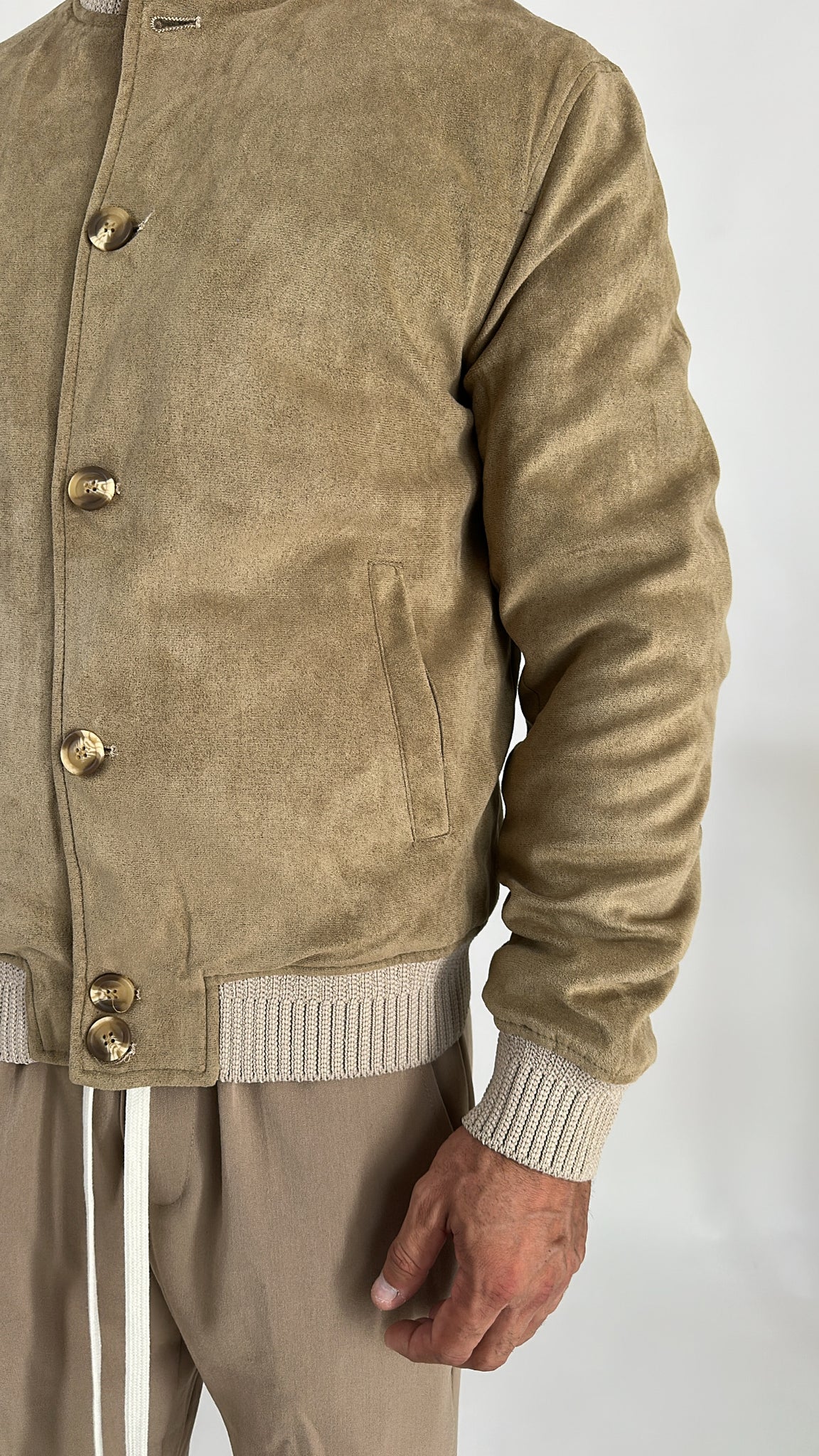 JACKET CAMOSCIO