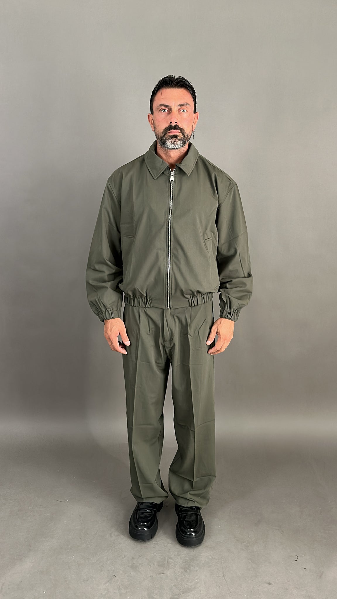 COORDINATO CROP ZIP