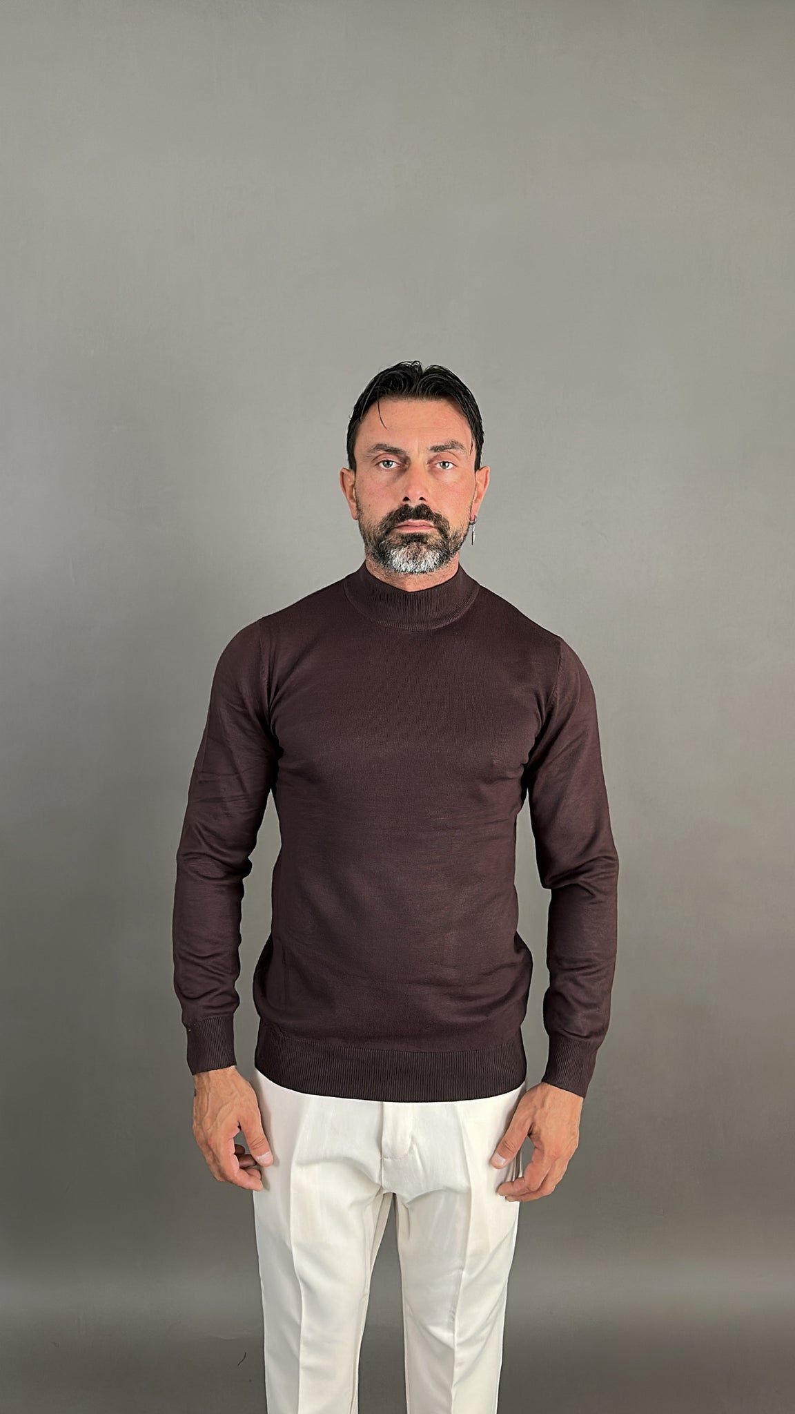 MAGLIA FILO MEZZO COLLO