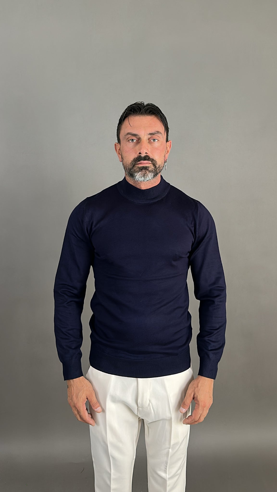 MAGLIA FILO MEZZO COLLO