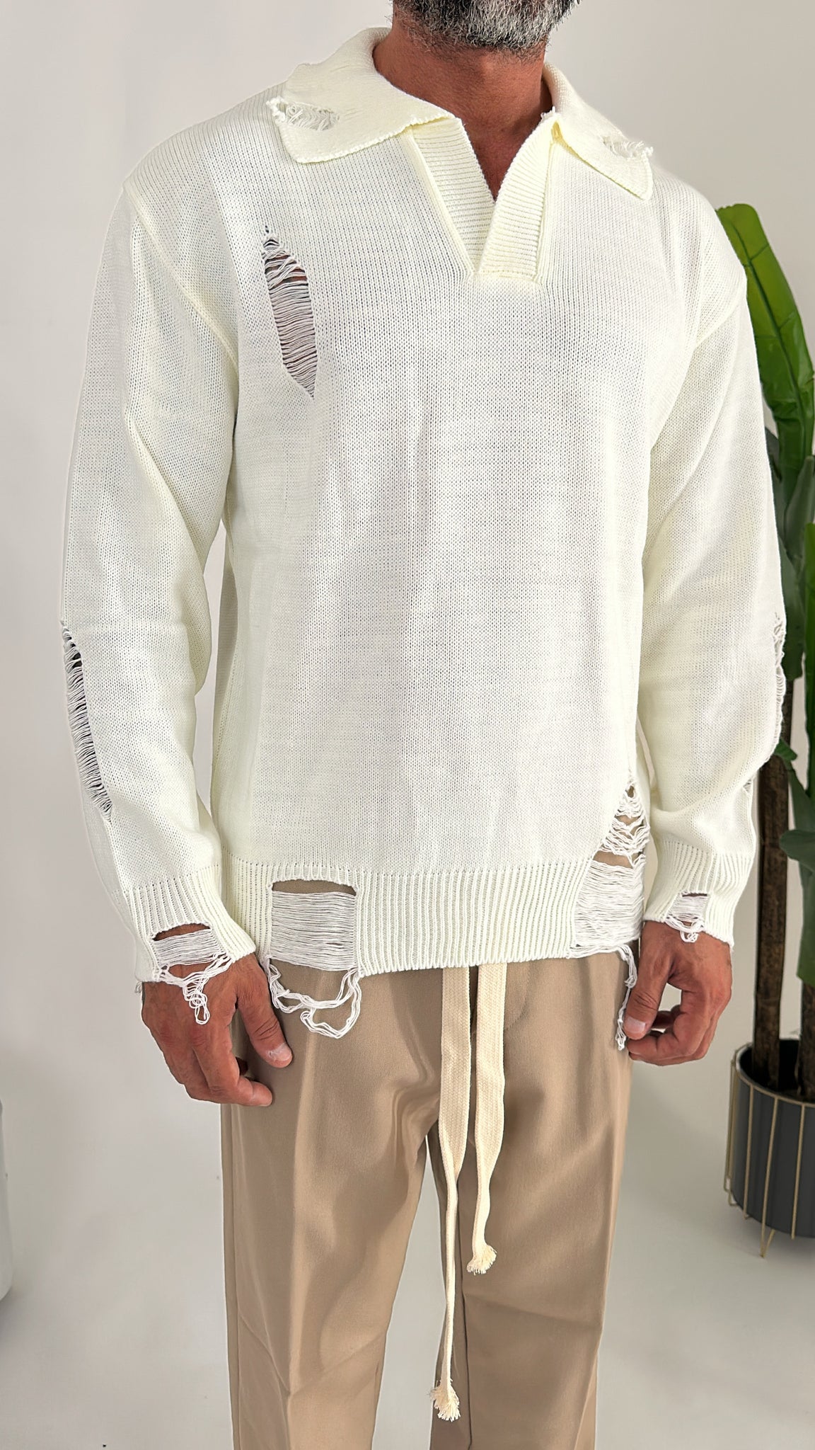 POLO FILO GRAFFIATA