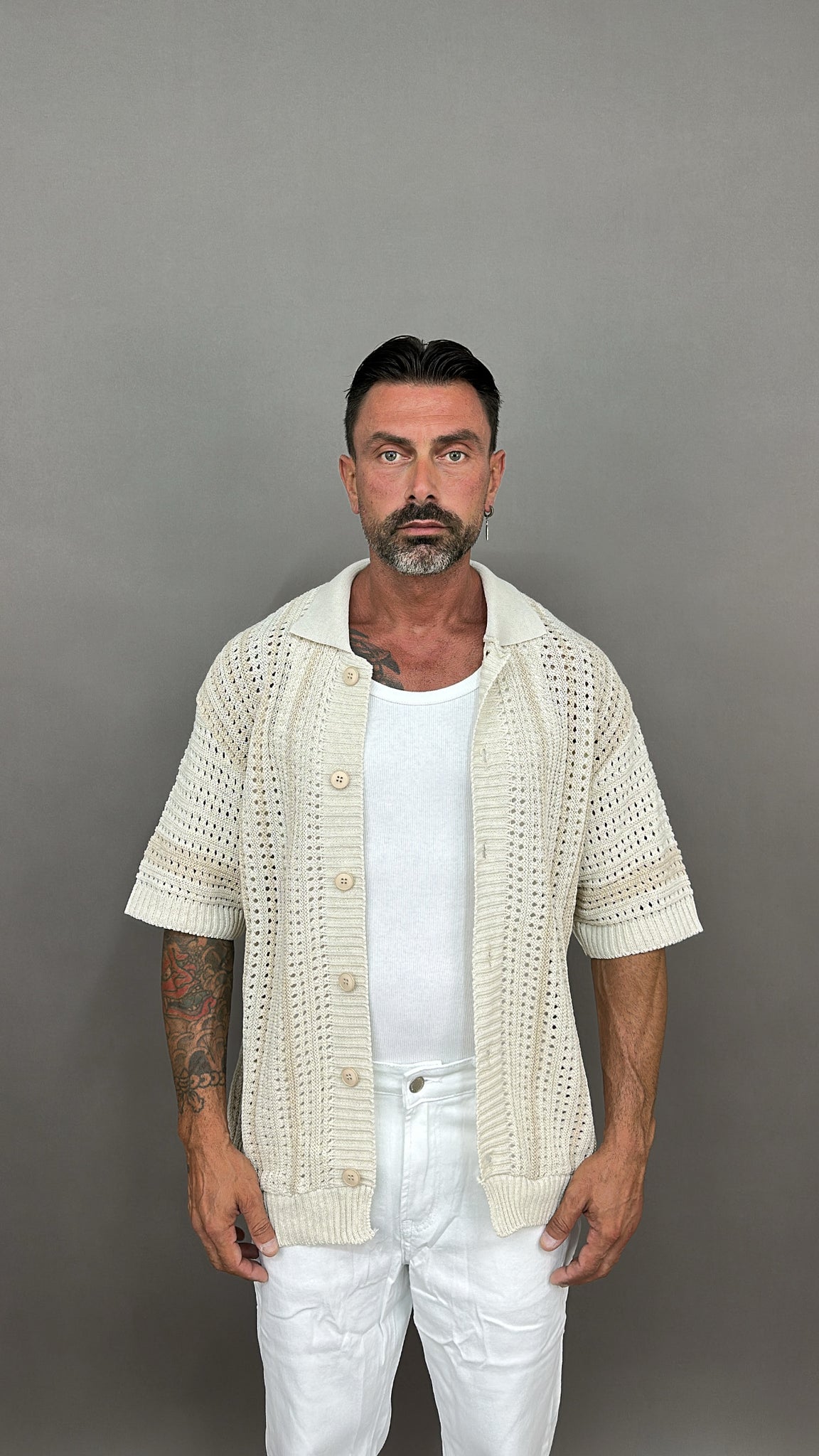 CARDIGAN IN FILO DOPPIATO