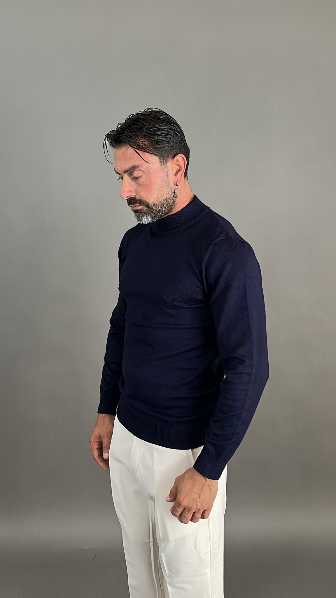 MAGLIA FILO MEZZO COLLO