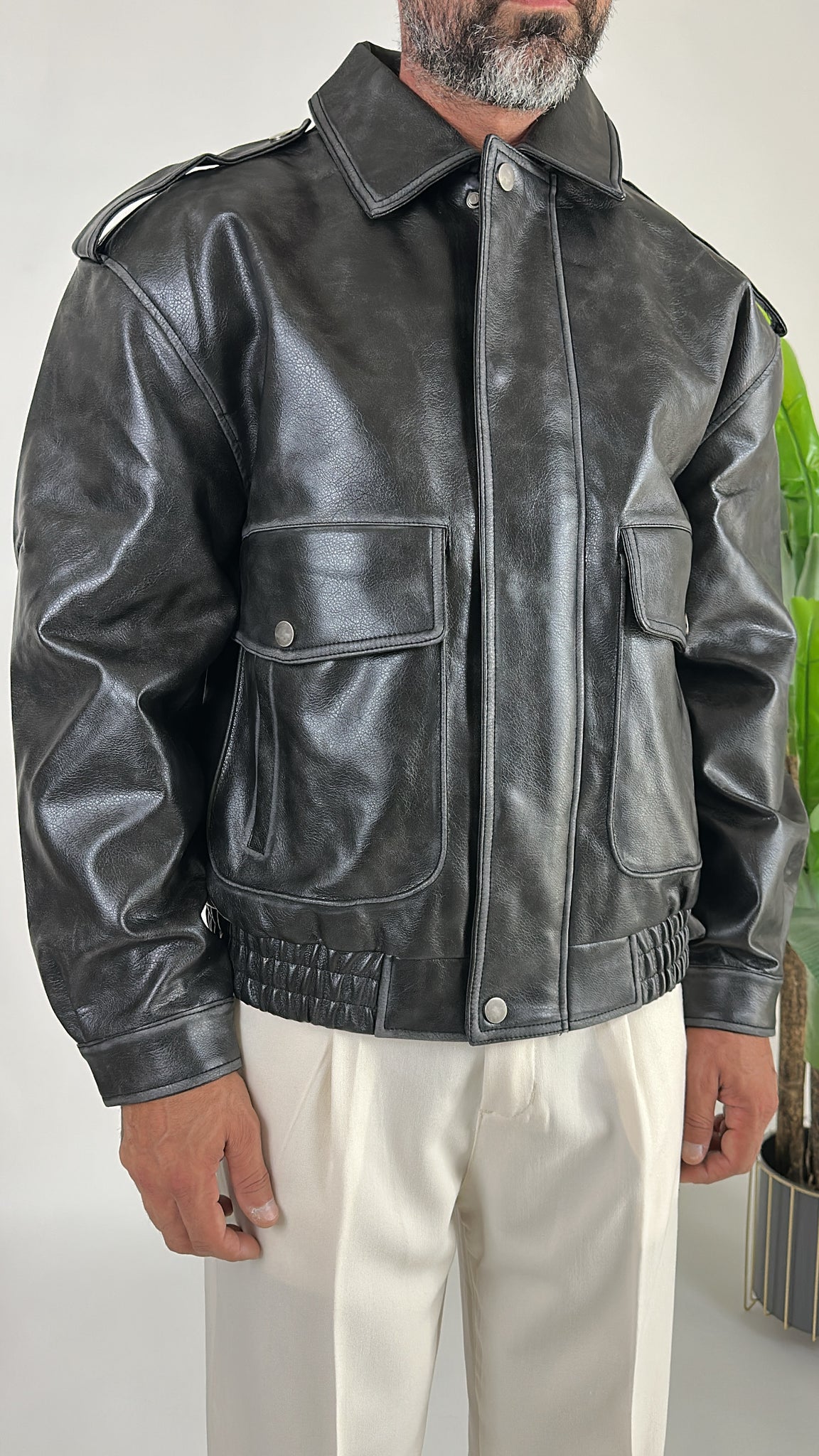 BOMBER ECOPELLE SLAVATO