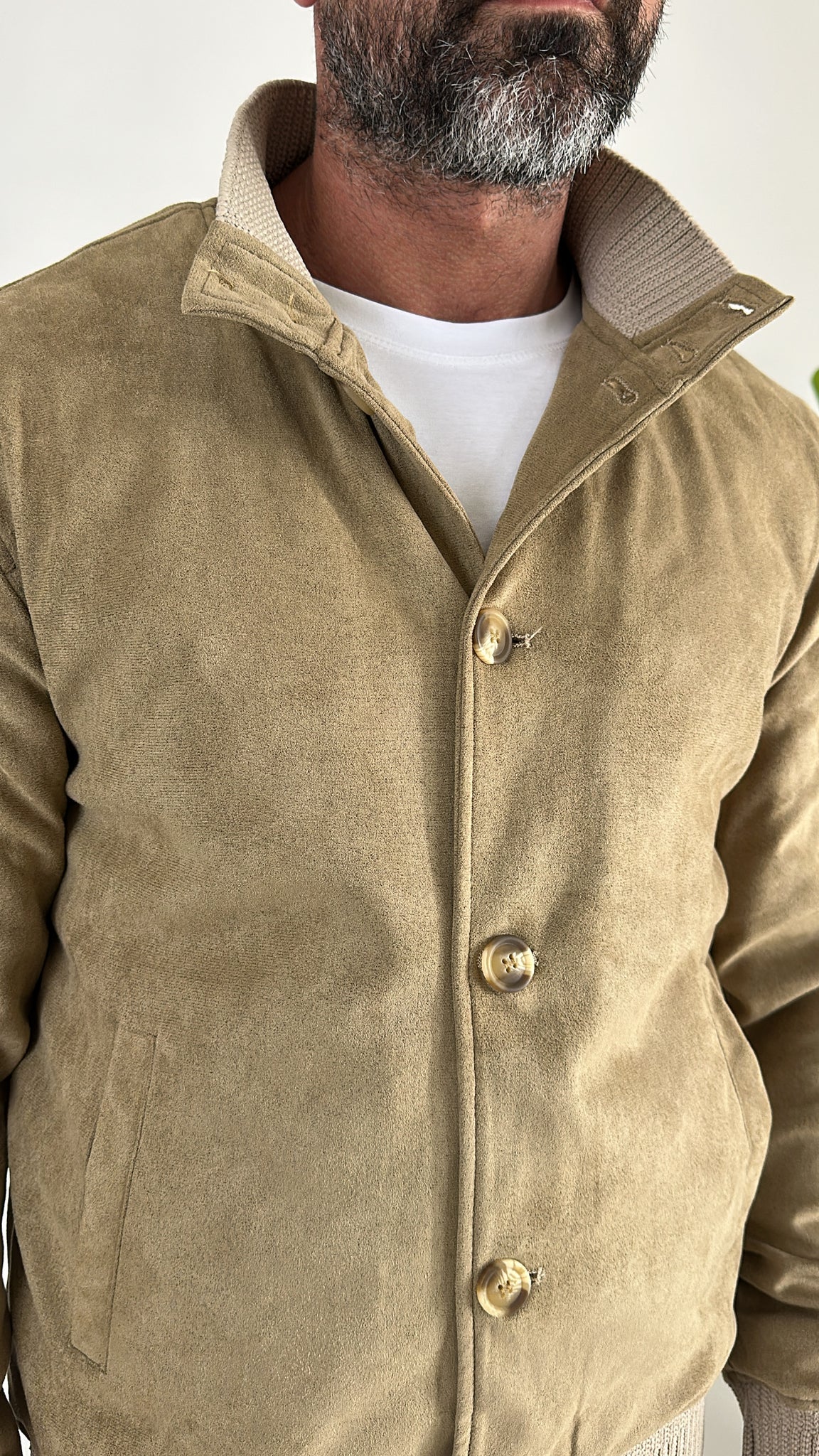 JACKET CAMOSCIO