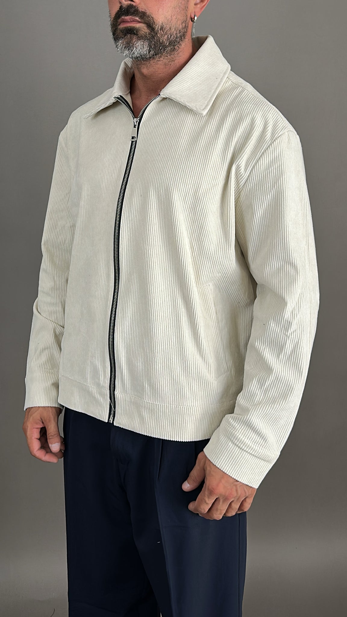 JACKET VELLUTO A COSTINE