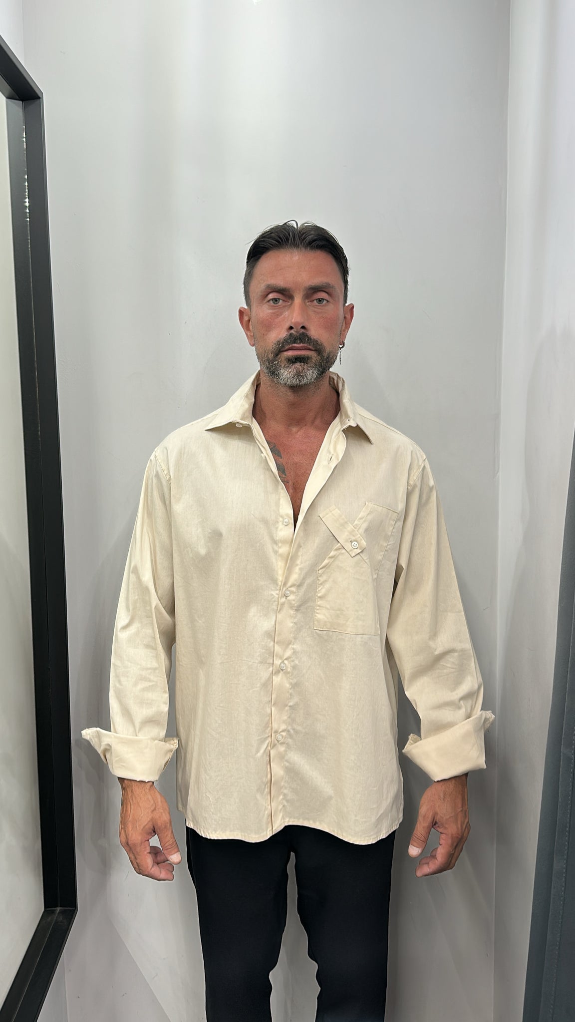 CAMICIA TASCHINO INTRECCIO